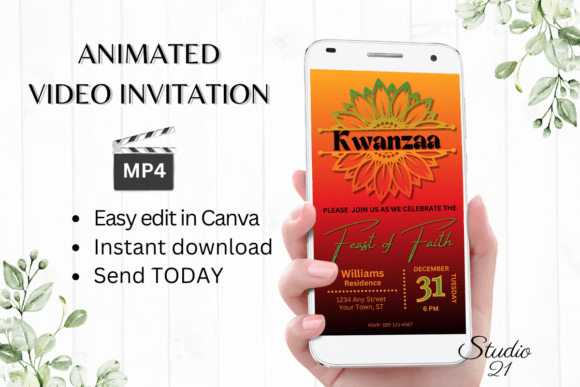 Celebrate Kwanzaa with a Modern Digital Invitation