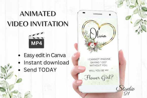 Christmas Flower Girl Proposal W3188FG: A Festive Font for Holiday Branding