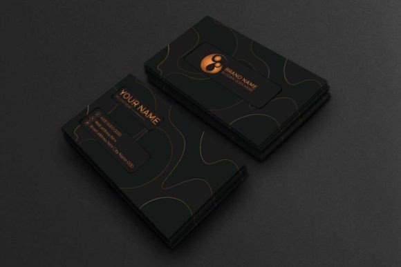 Corporate Dark Business Card: A Template for Modern Professionals
