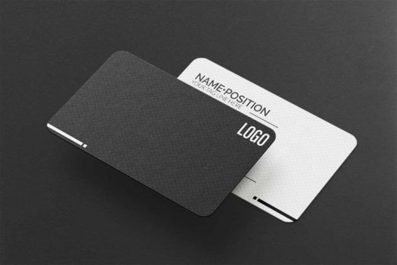 Dark and White Elegant Business Card: A Premium Template for Professionals