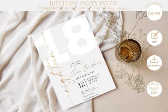 Design a Memorable Celebration with a Customizable Invitation