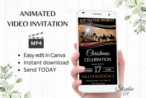 Digital Christmas Invitation: Create Festive Cheer in Minutes