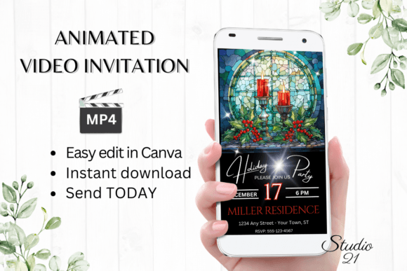 Effortless Holiday Cheer: Your Digital Christmas Party Invitation