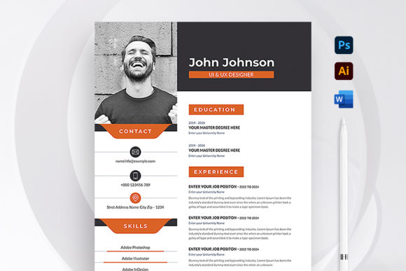 Land Your Dream Job with This Super Easy to Edit Creative Resume Template