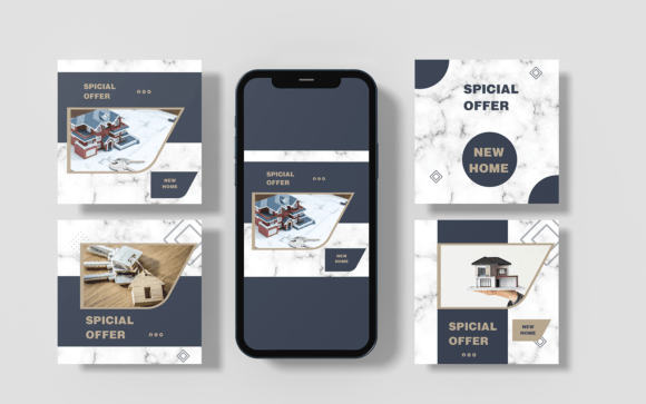 Real-estate Social Media Template-021-22: Your Brand's Visual Toolkit